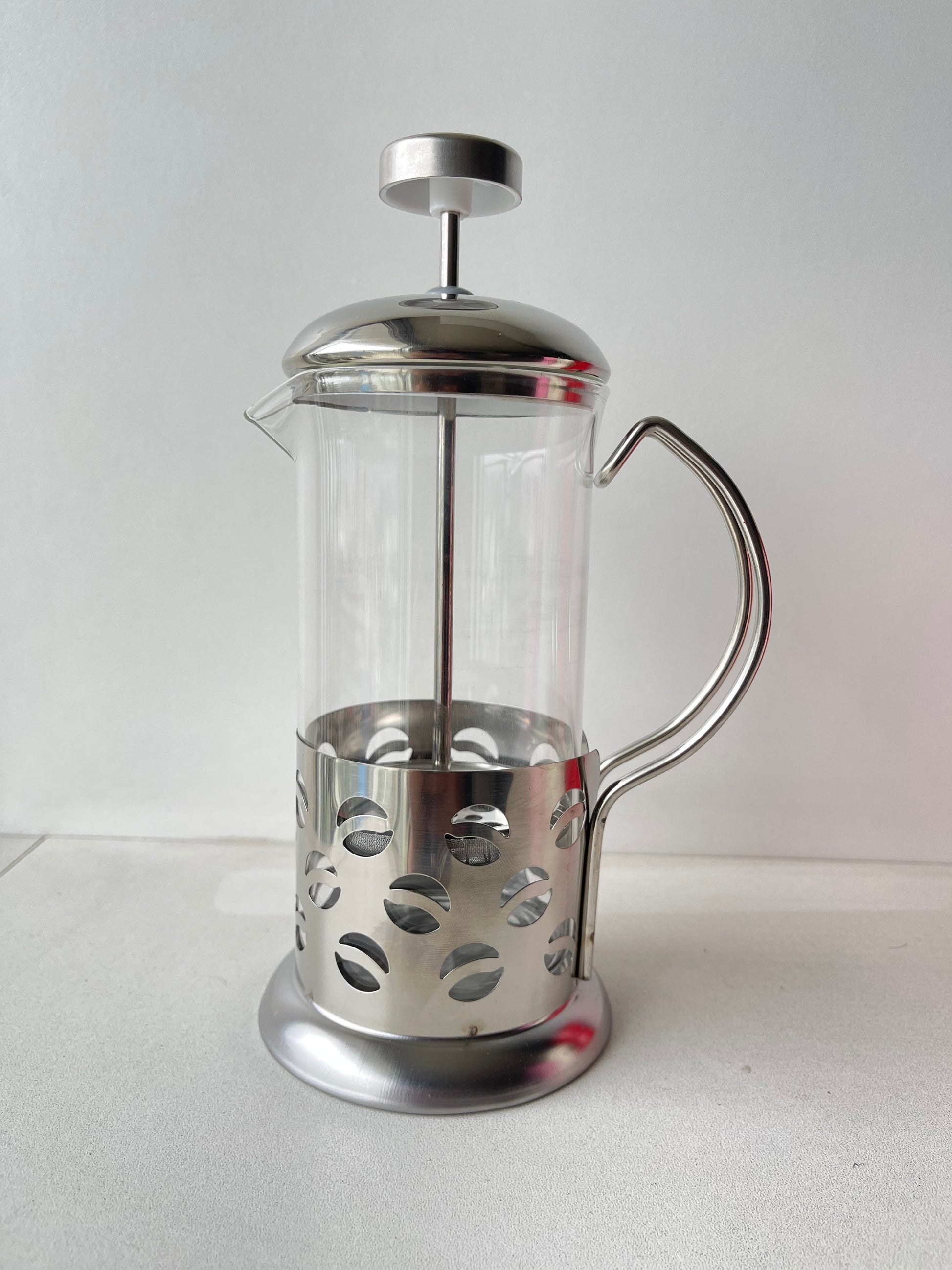 French Press acero inoxidable y vidrio - Leal Café