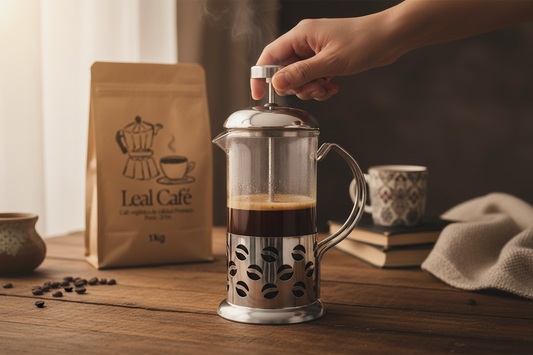 French Press en uso